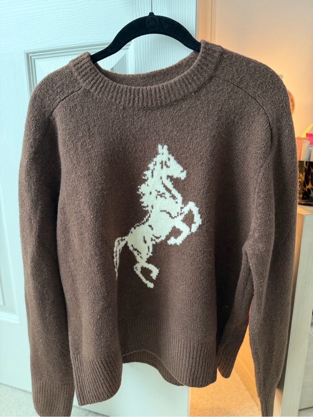 Abercrombie Brown Horse Sweater